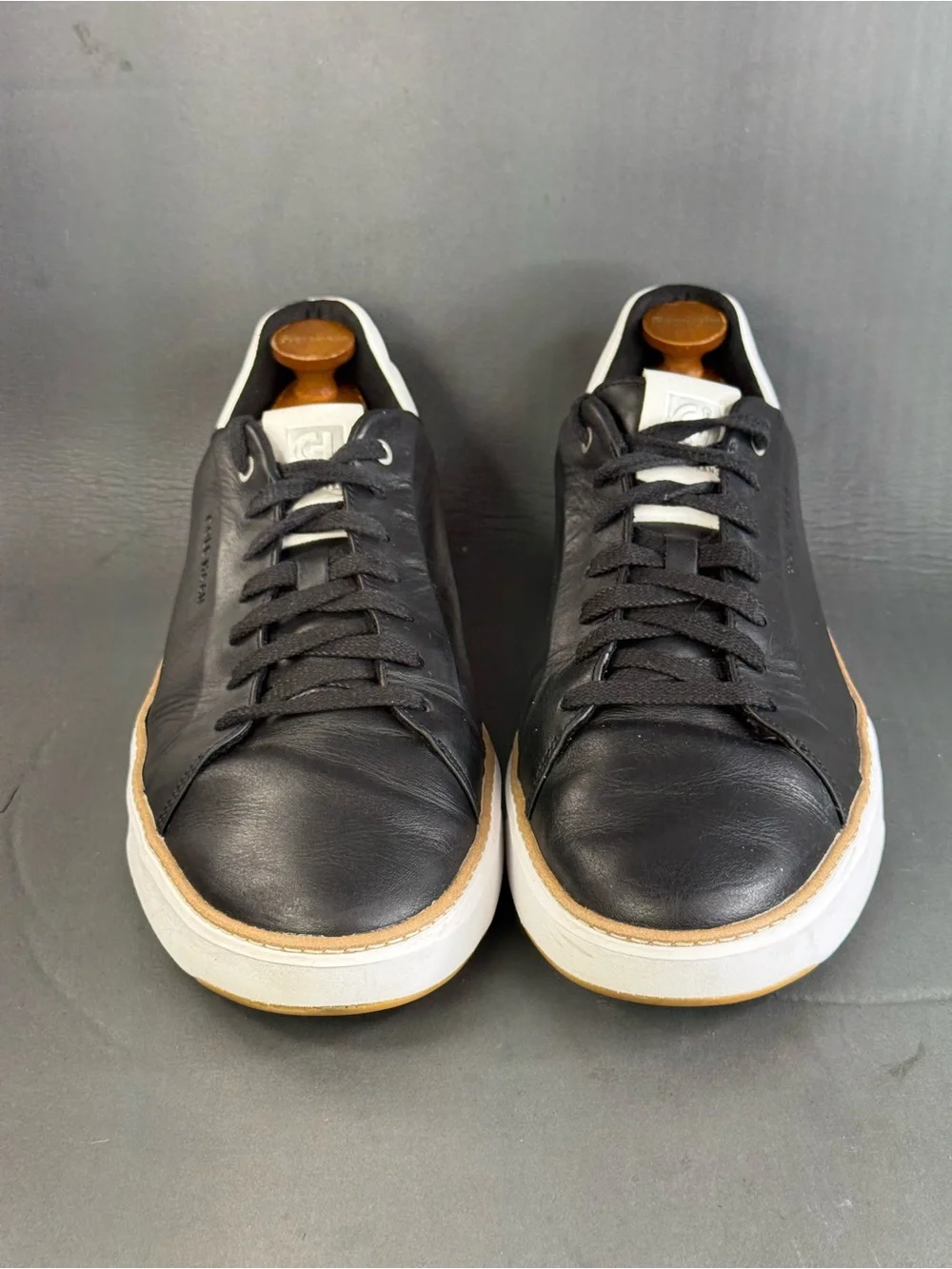 Cole Haan Men’s GrandPro Topspin Black Leather Sneaker shoes size 13